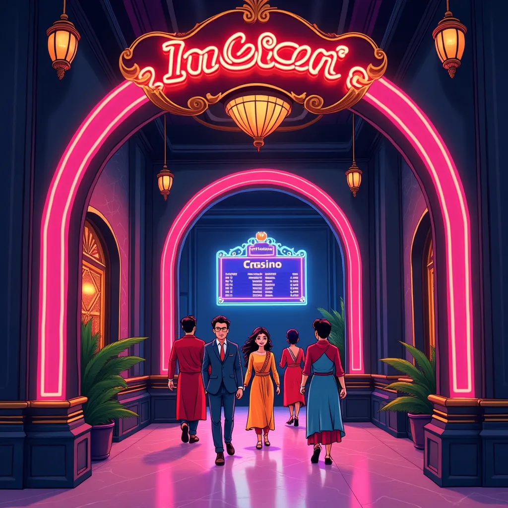 Bet777 sports betting hero illustration with neon stadium
