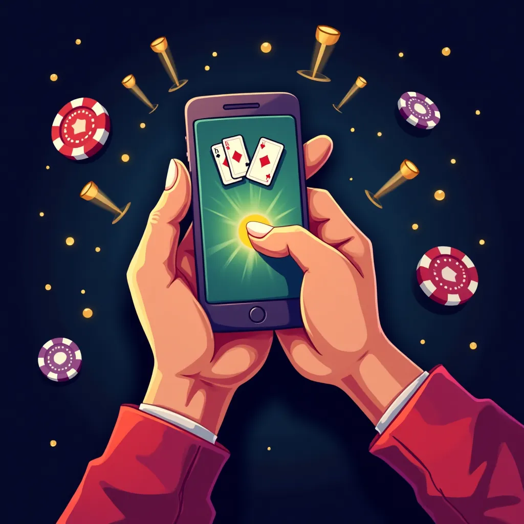 Bet777 mobile app showcase illustration